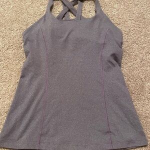 lululemon athletica Purple Cross-Back Tank Top